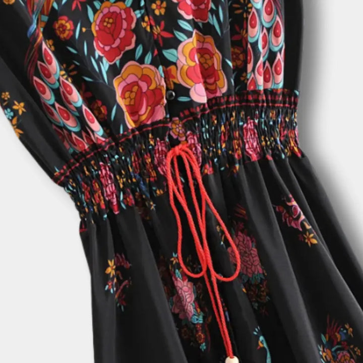 Robe d’été évasée à imprimé bohème pour Femmes – Christy