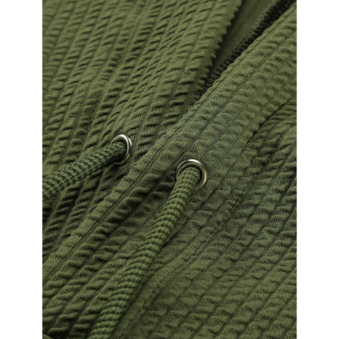 Colson | Long Fit Hoodie à côtes