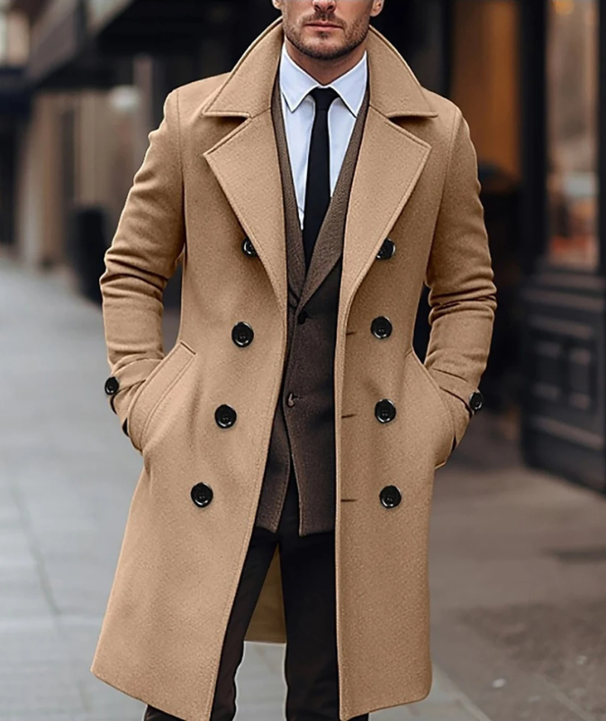 Chucho | Manteau élégant à double boutonnage homme