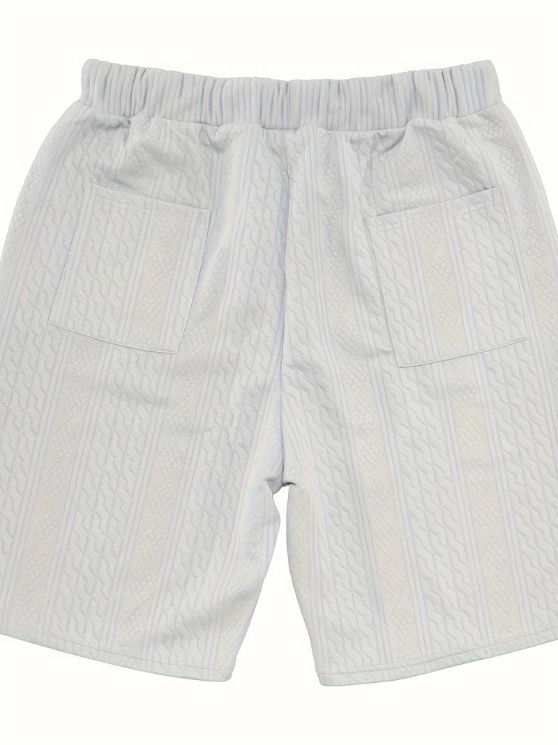 Halli | Combinaison décontractée en short jacquard pour hommes