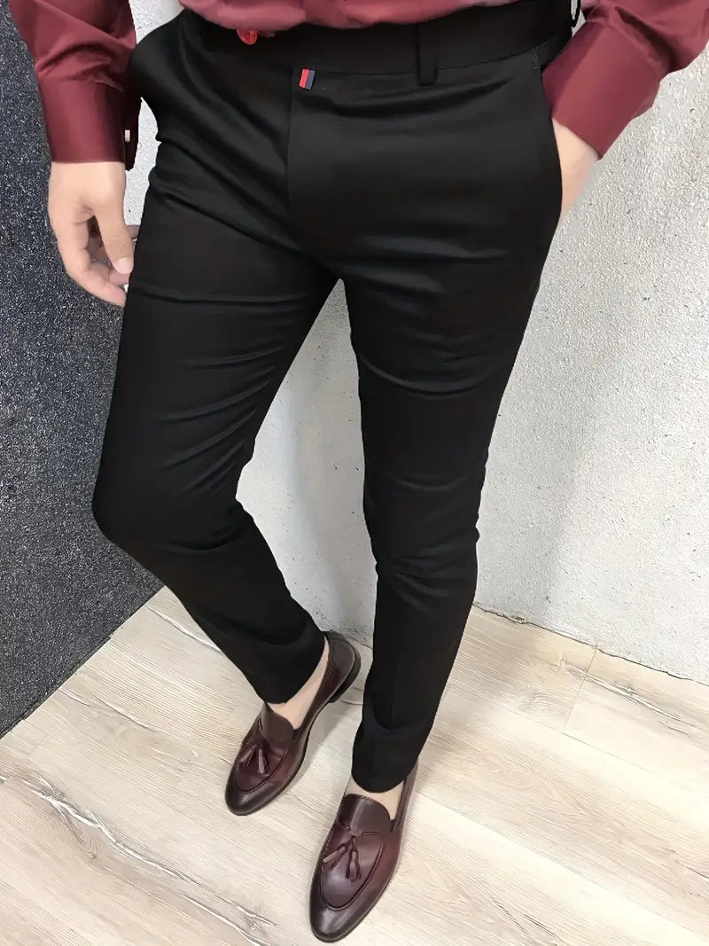 Tahmuras | Pantalon de costume cintré décontracté pour hommes