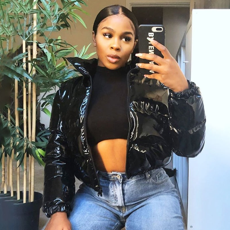 Kierra | Doudoune en cuir élégante pour femmes