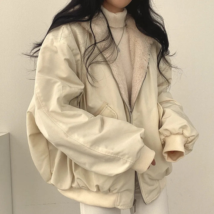 Jehanne | Manteau en coton simple et décontracté pour femme