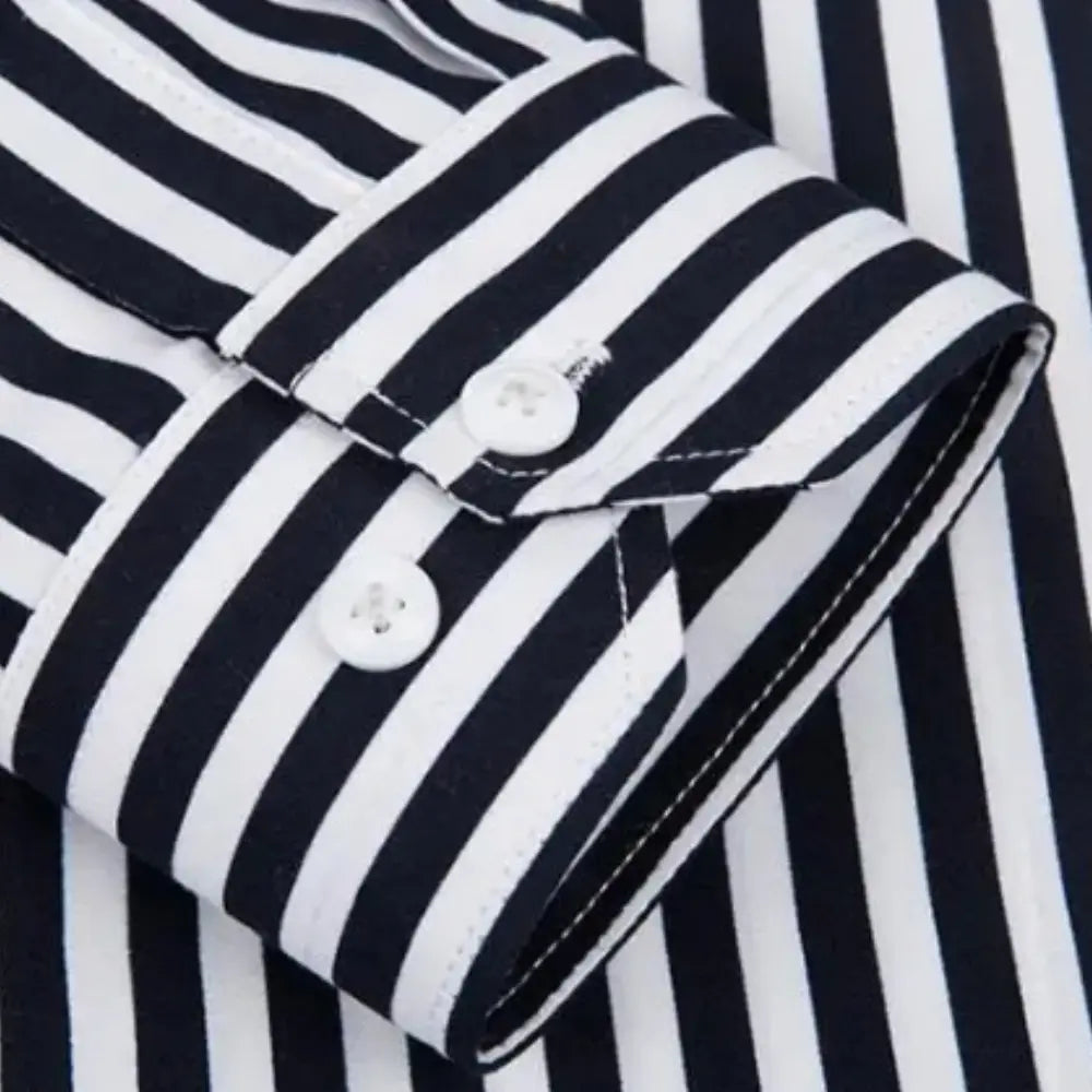 T-shirt manches longues à rayures verticales pour Homme – Dillon