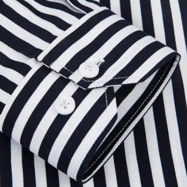 T-shirt manches longues à rayures verticales pour Homme – Dillon