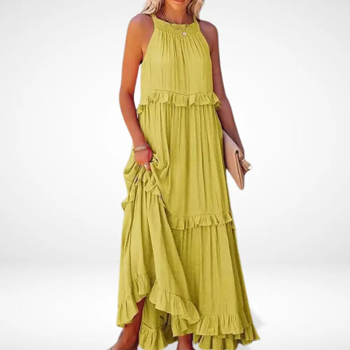 Robe longue à volants dos nageur pour Femme – Mable