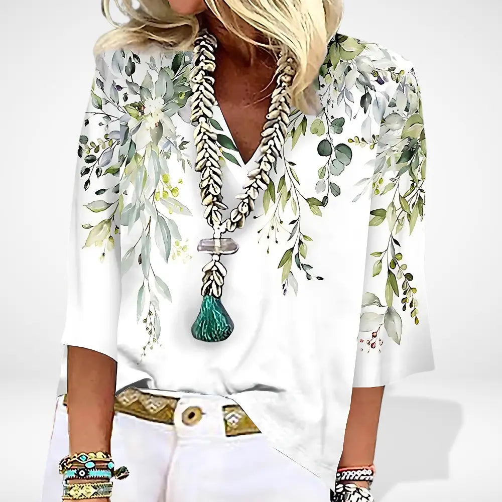 Blouse imprimée à motif abstrait pour Femme – Simone