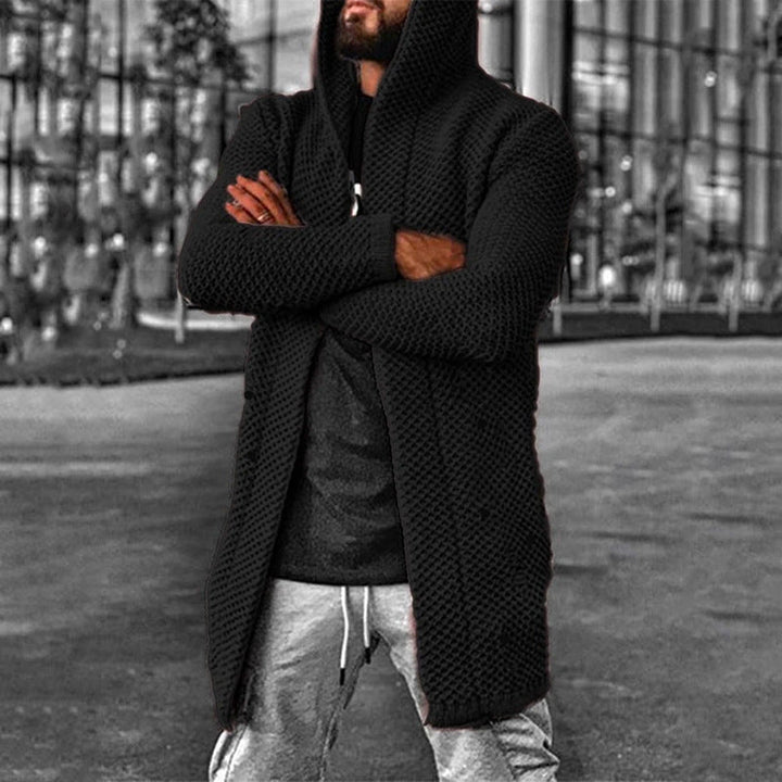 Donato | Cardigan en maille avec capuche pour hommes