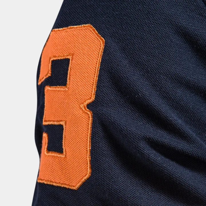 Polo classique avec contraste rouge élégant pour Homme – Juliu