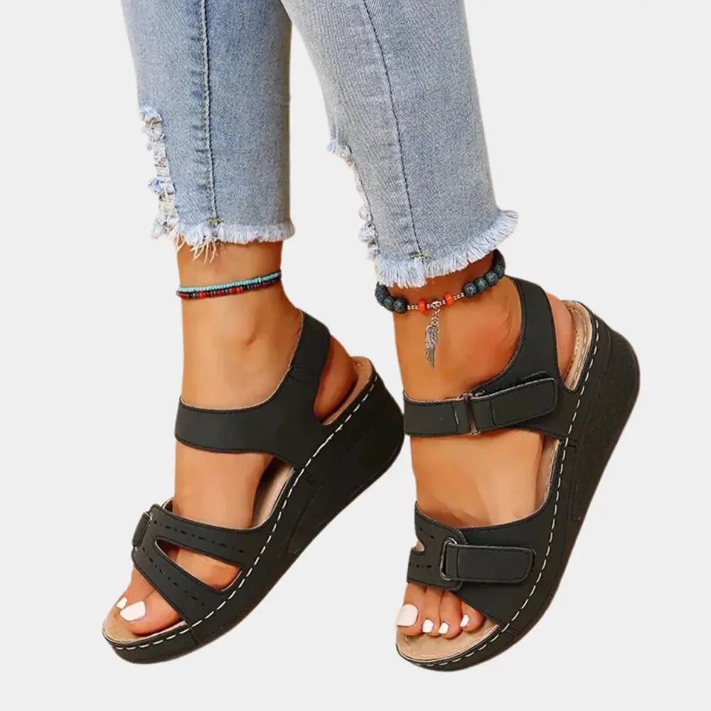 Sandales à bride épaisse semelle compensée pour Femme – Melinda