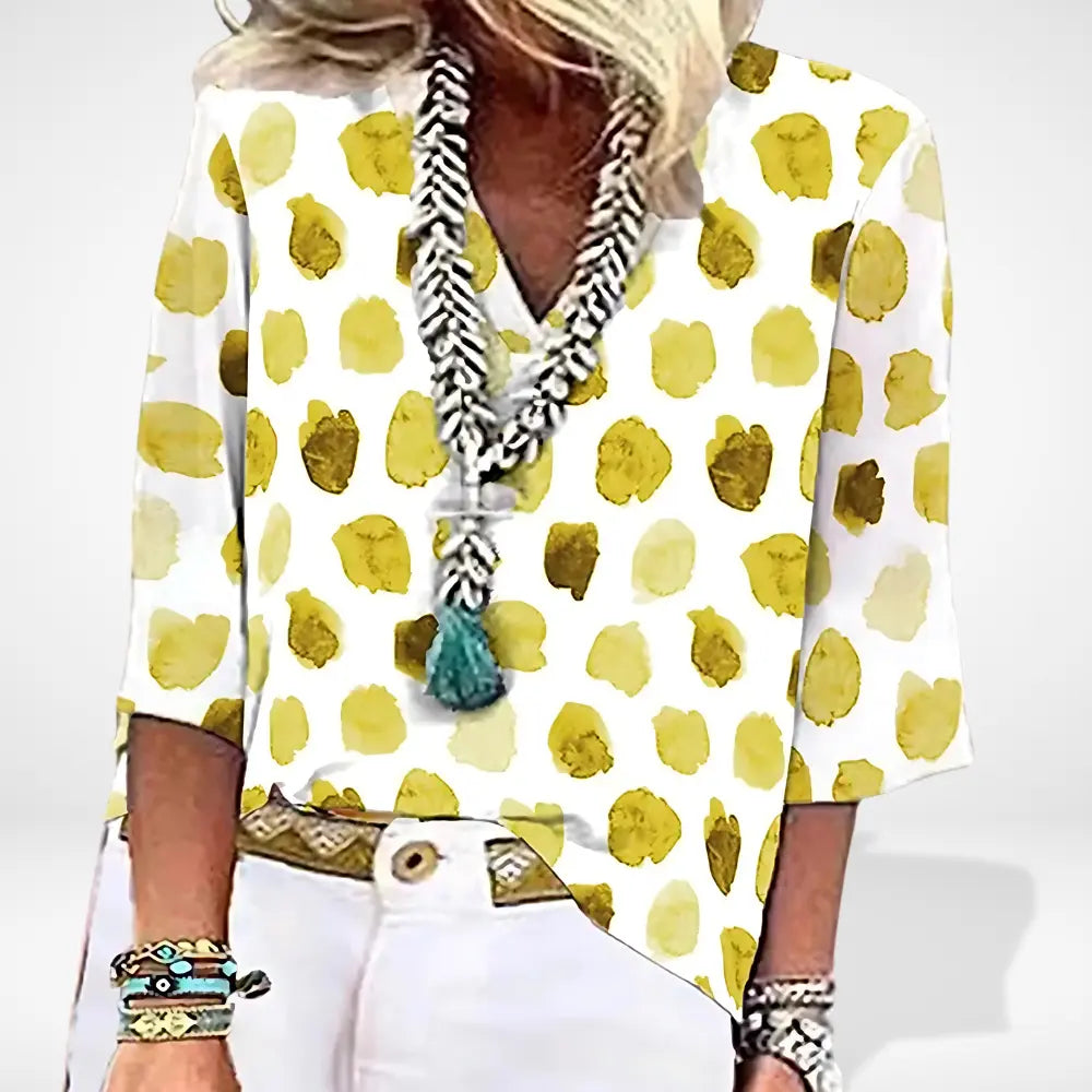 Blouse imprimée à motif abstrait pour Femme – Simone