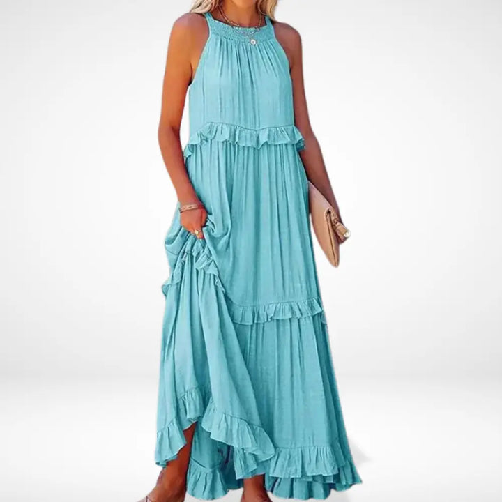 Robe longue à volants dos nageur pour Femme – Mable