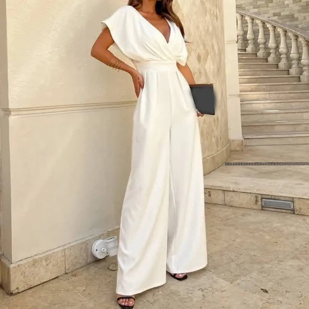 Combinaison élégante aux jambes larges - Christelle