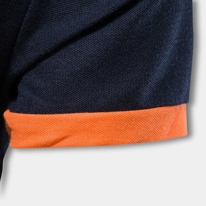 Polo classique avec contraste rouge élégant pour Homme – Juliu