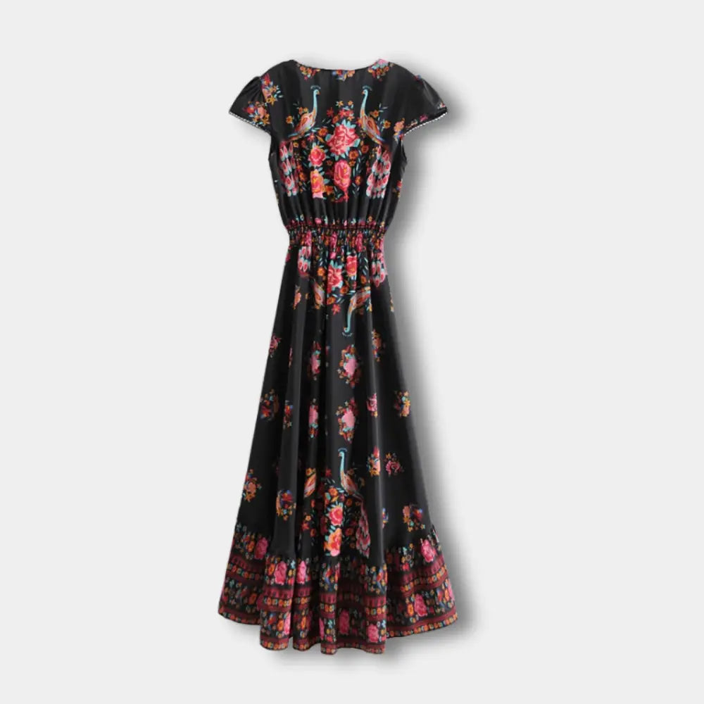 Robe d’été évasée à imprimé bohème pour Femmes – Christy