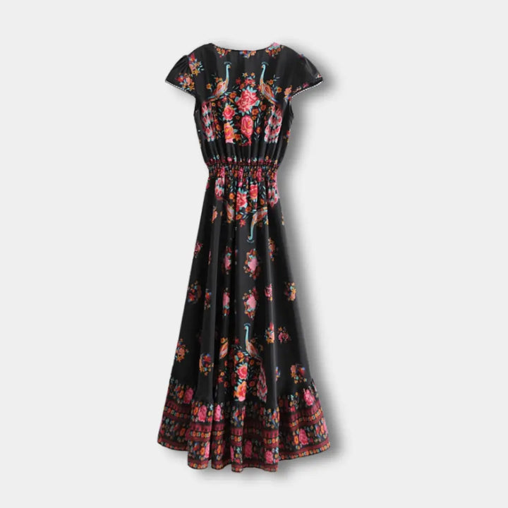 Robe d’été évasée à imprimé bohème pour Femmes – Christy