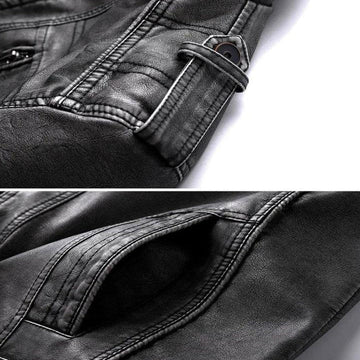 Homme Noir Court Veste – Thomas