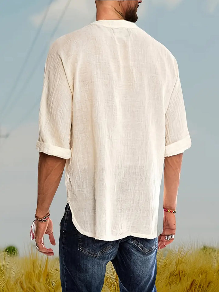 Benitez | Confortable Henley à Lacets pour Hommes