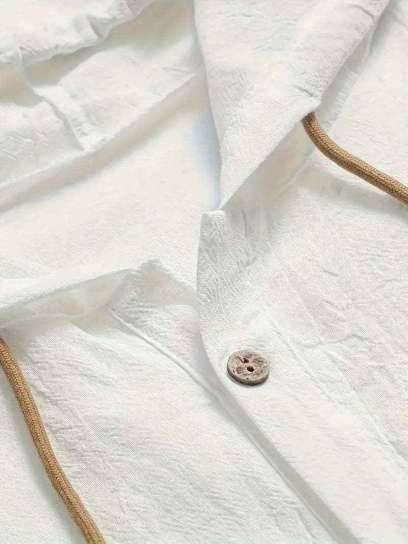 Bertram | Élégant Chemisier à Capuche pour Hommes