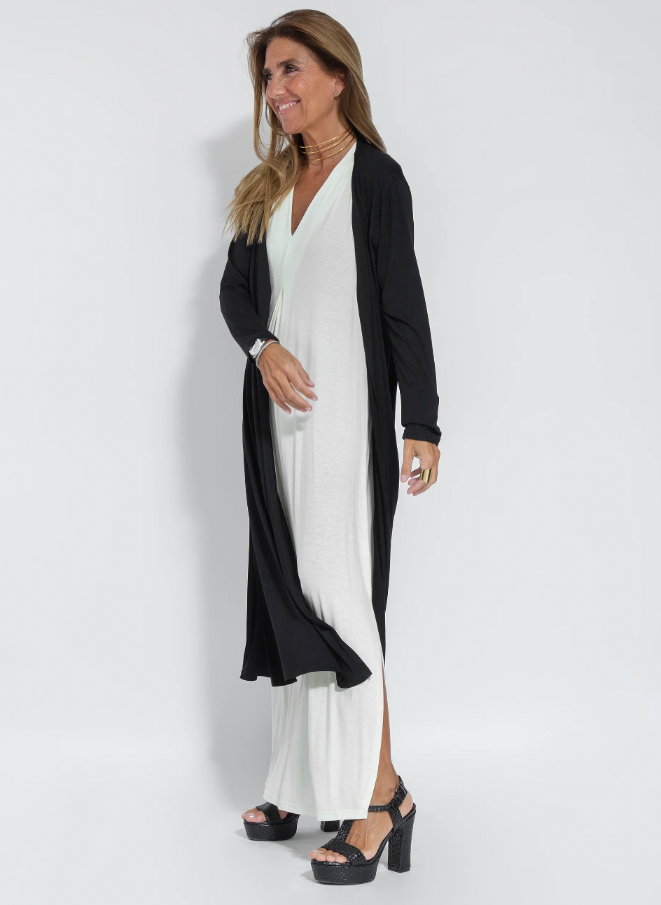 Ensemble robe longue et veste fluide pour femmes - Eva