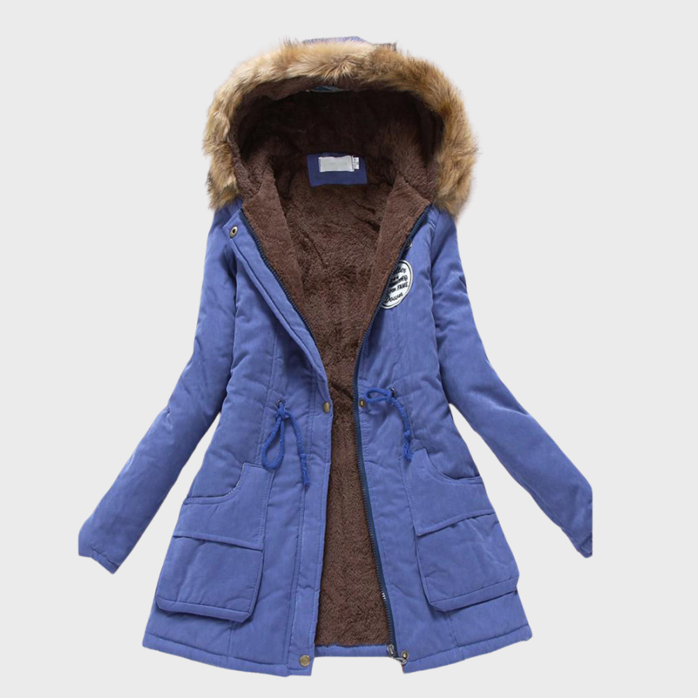 Derval | Long manteau d'hiver avec capuche pour femmes