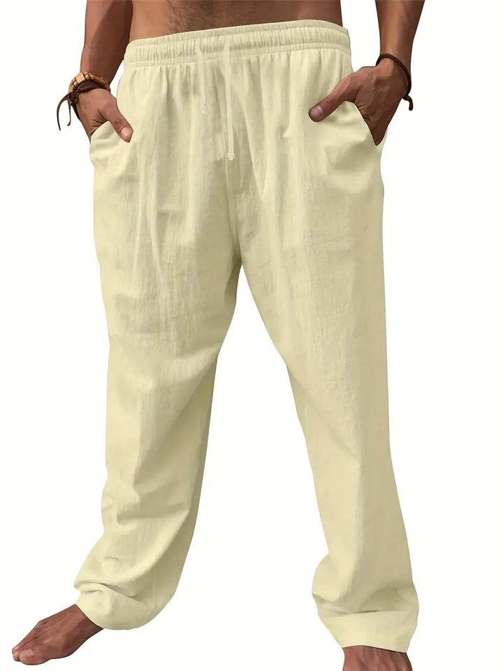 Carr | Pantalon en Lin Polyvalent Confortable pour Homme