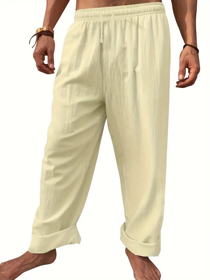 Carr | Pantalon en Lin Polyvalent Confortable pour Homme