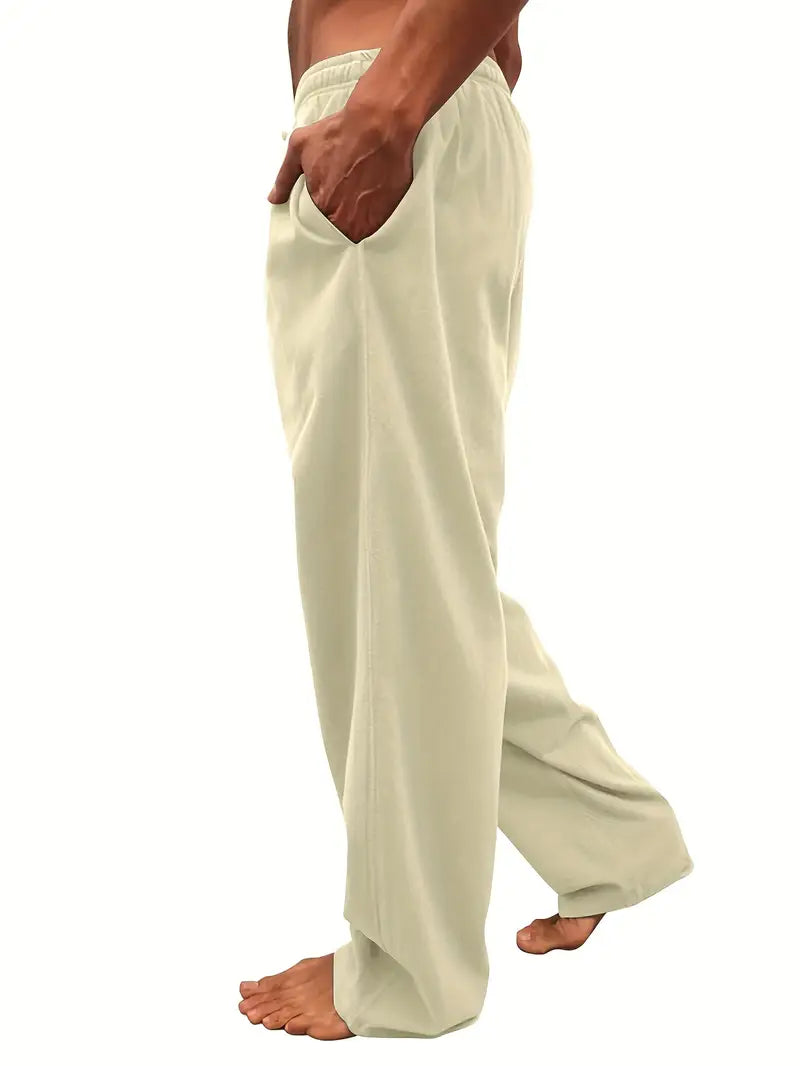 Carr | Pantalon en Lin Polyvalent Confortable pour Homme