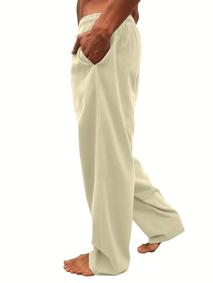 Carr | Pantalon en Lin Polyvalent Confortable pour Homme