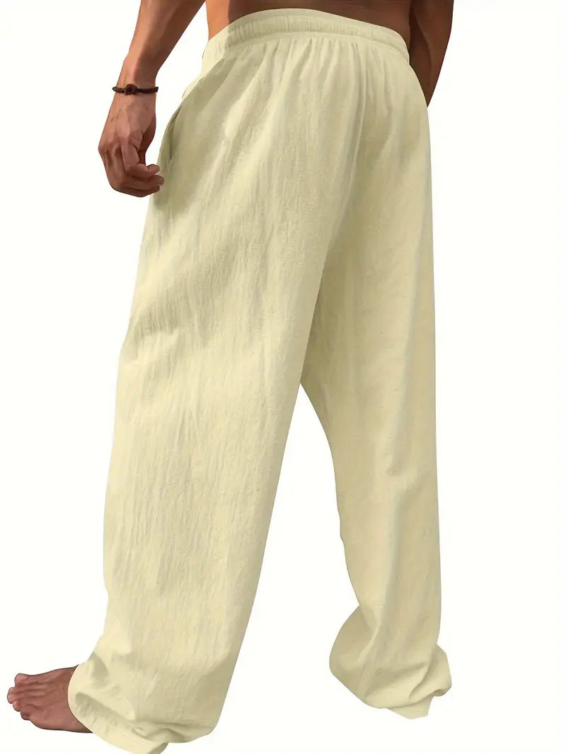 Carr | Pantalon en Lin Polyvalent Confortable pour Homme