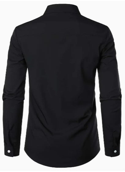 Chemise décontractée à manches longues respirantes pour hommes 5