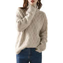 Pull Femme Léger En Cachemire - Col V Manches Longues - Couleur Unie Chic Et élégant - Pour Automne Et Hiver - Confort Chaud Et Doux - 3