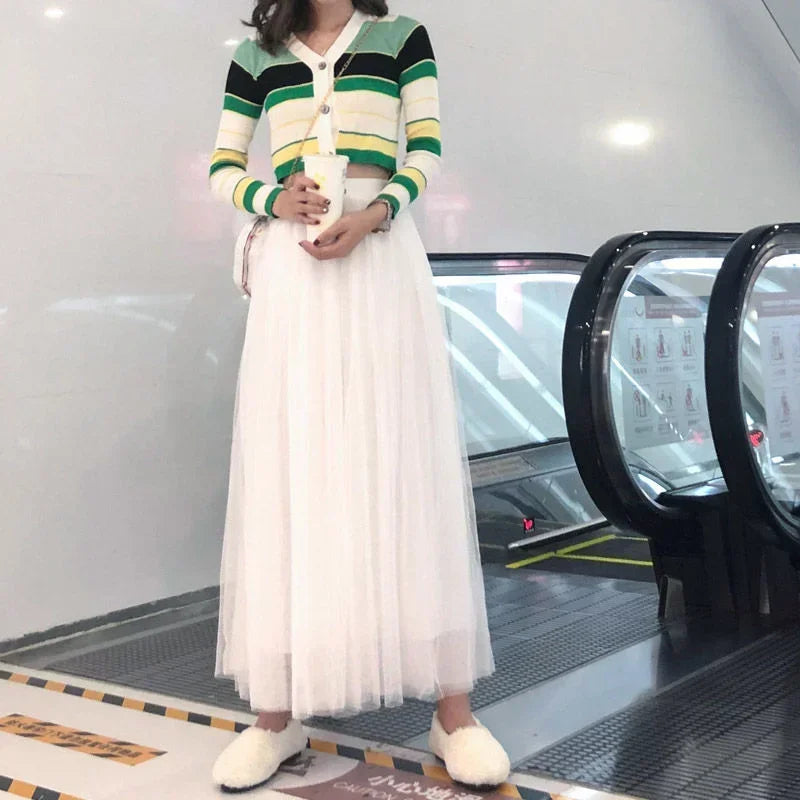 Dee | Jupe d'été aérienne à trois couches pour Femmes