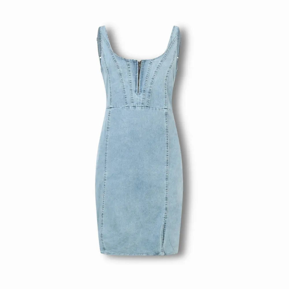 Robe d’été cintrée avec fente asymétrique pour Femmes – Bessie