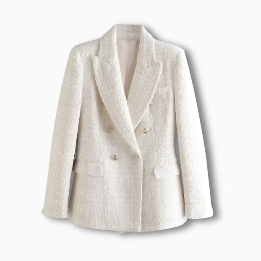 Blazer croisé à boutons dorés pour Femmes – Loraine