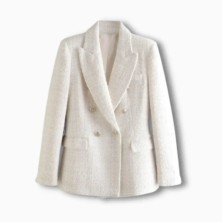 Blazer croisé à boutons dorés pour Femmes – Loraine