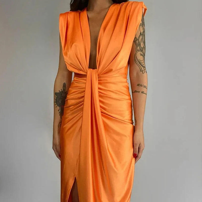 Ellen | Robe Élégante Fendue Soirée pour Femmes