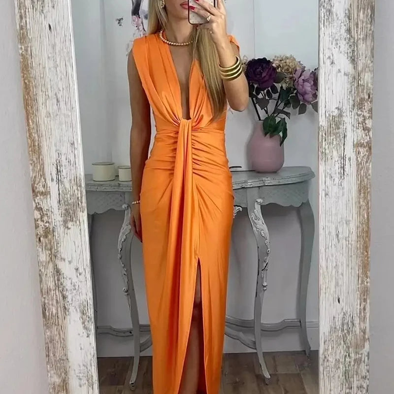 Ellen | Robe Élégante Fendue Soirée pour Femmes