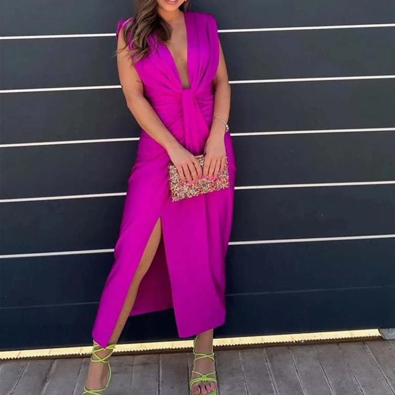 Ellen | Robe Élégante Fendue Soirée pour Femmes