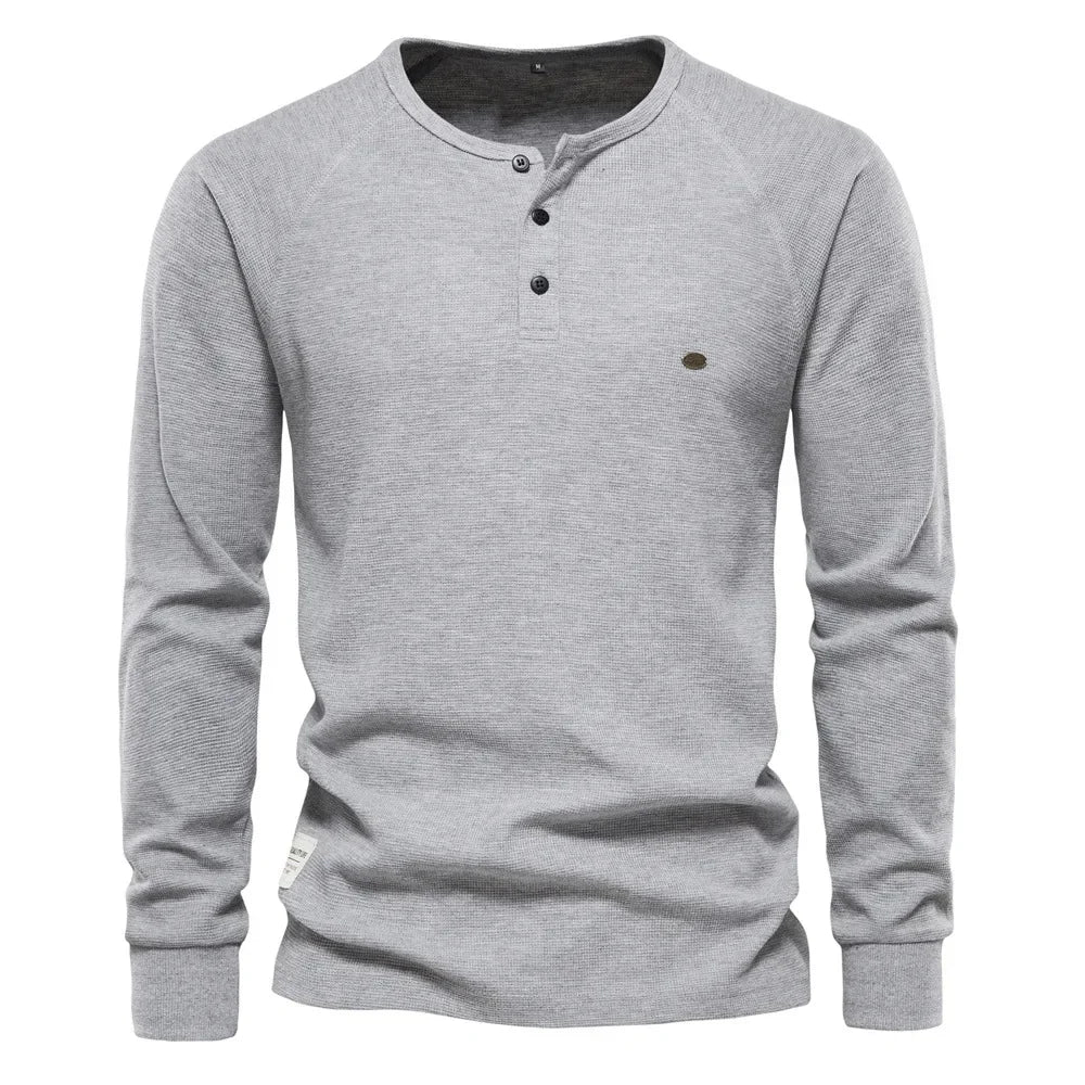 Fitz | T-shirt Moderne Henley pour Hommes