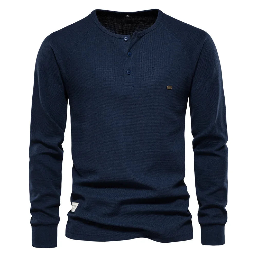 Fitz | T-shirt Moderne Henley pour Hommes