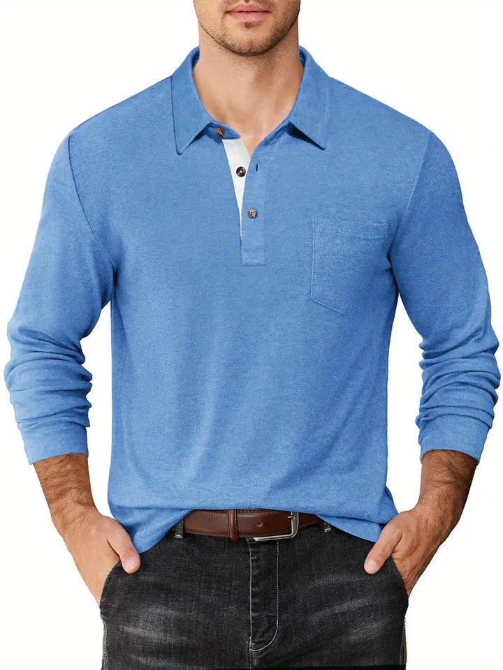 Floyd | Polo décontracté à manches longues pour hommes