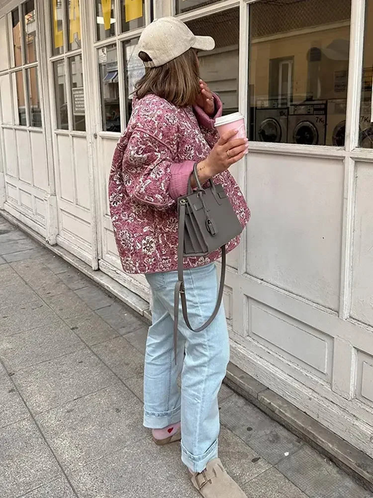 Kati | Haut Décontracté Imprimé Fleurs pour Femmes