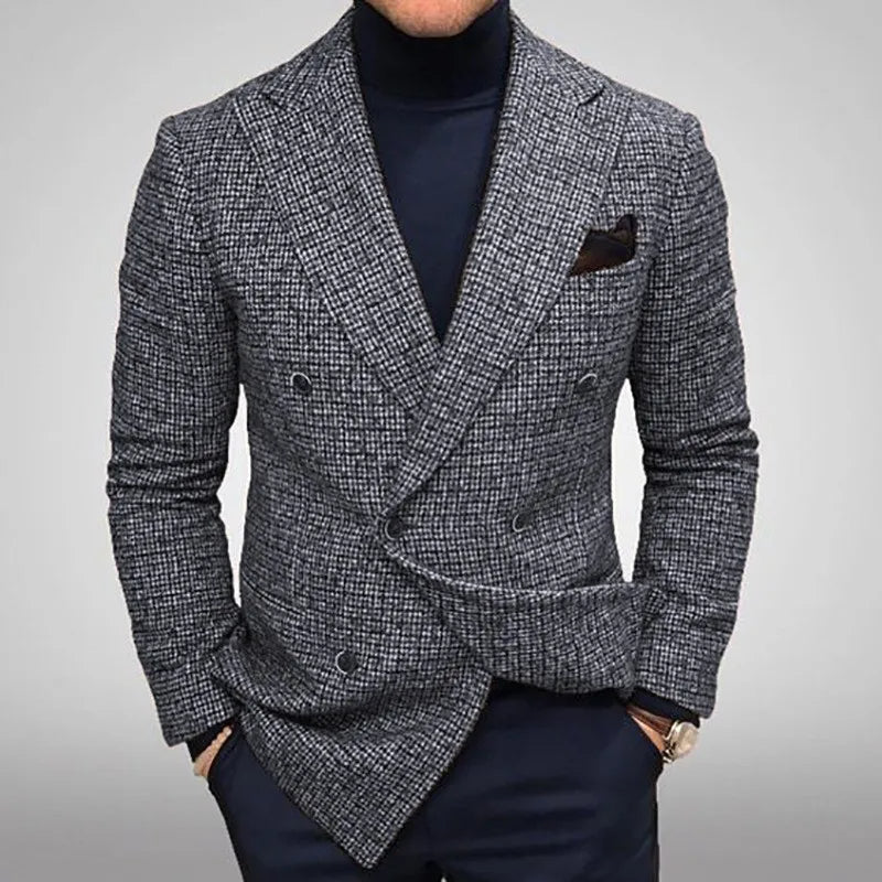 IXII Veste Légère Été Homme En Coton Lin - Blazer Décontracté 3 Boutons Style Casual