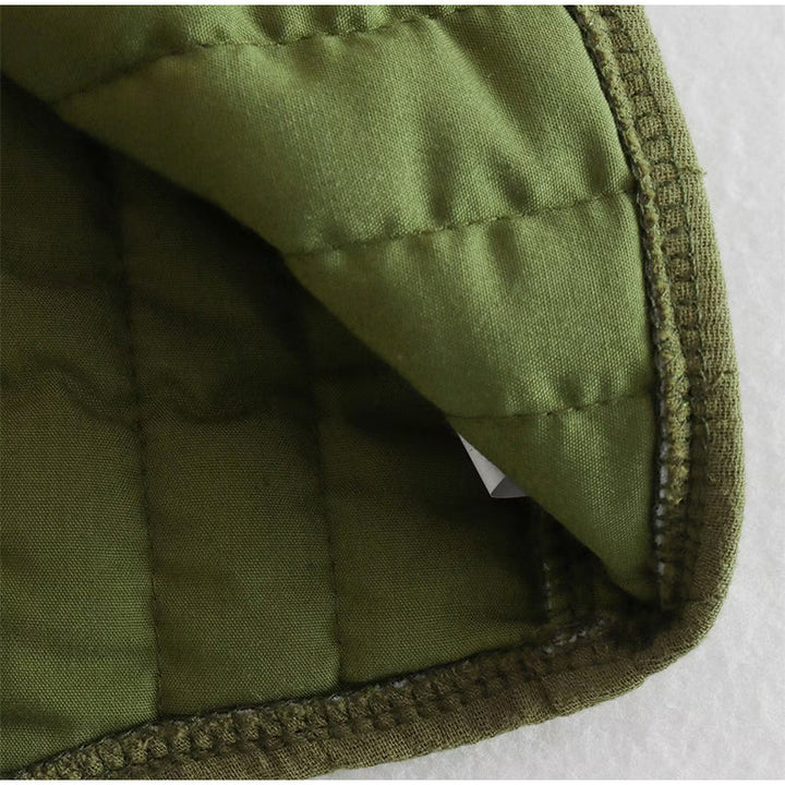 Nia | Gilet vert avec impression de fleurs