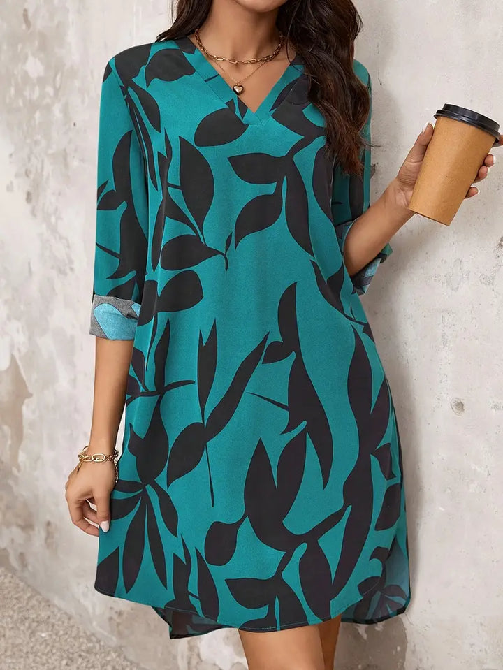 Gwen | Élégante Robe d'Été Feuillue pour Femmes