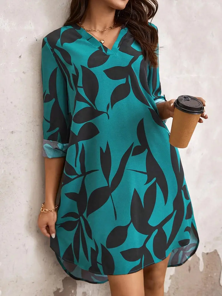 Gwen | Élégante Robe d'Été Feuillue pour Femmes