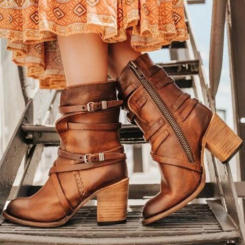 Jama | Bottes en cuir élégantes pour femmes