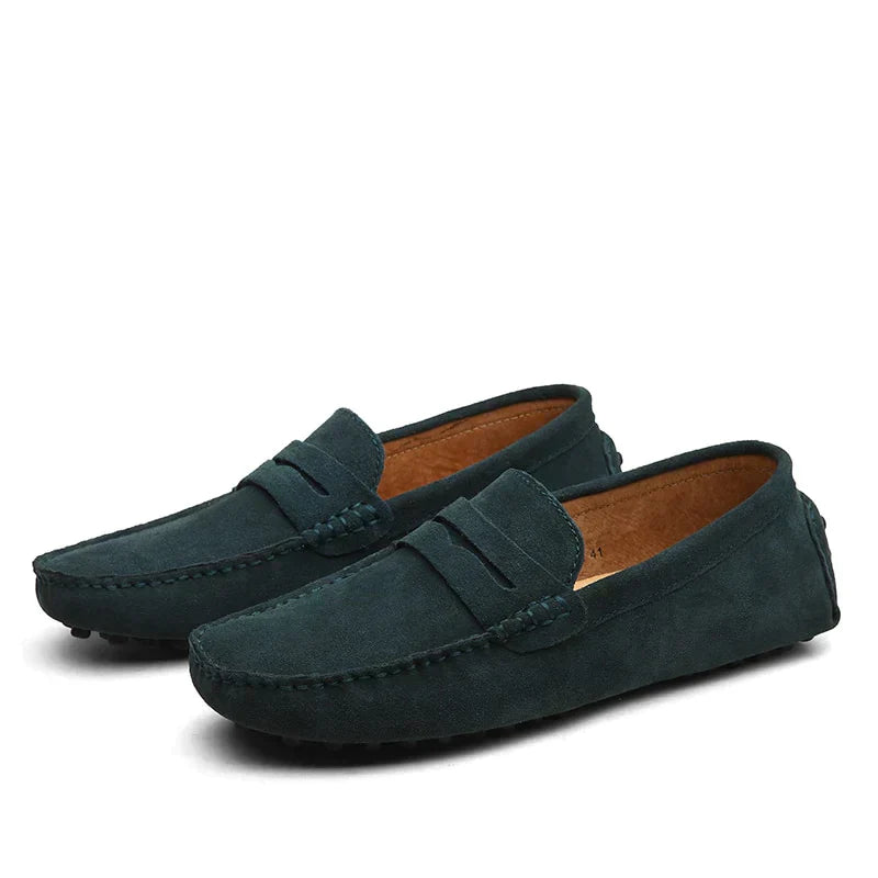 Yeshua | Mocassins en daim de style italien