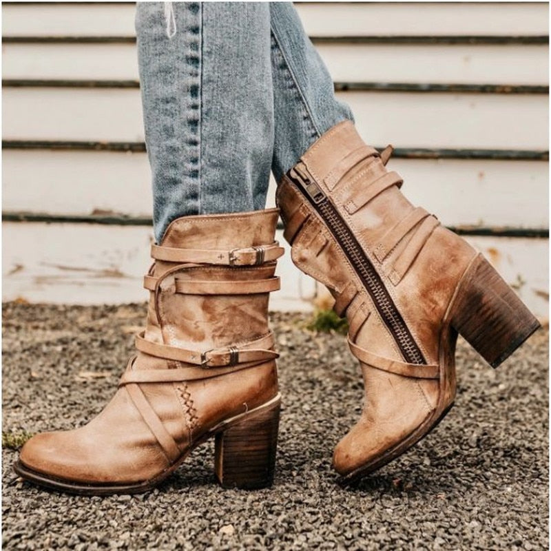 Jama | Bottes en cuir élégantes pour femmes